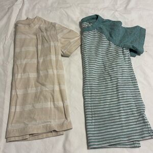 Cat & Jack & Jumping Beans 4T short sleeve shirts Tan & white & green & white